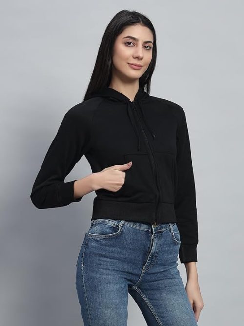 zippered hooded sweatshirt womens