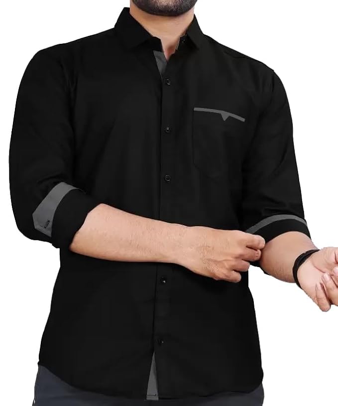 Casual wear shirts in black Colour